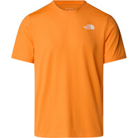 The North Face camiseta montaña manga corta hombre 24/7 NARANJA vista detalle