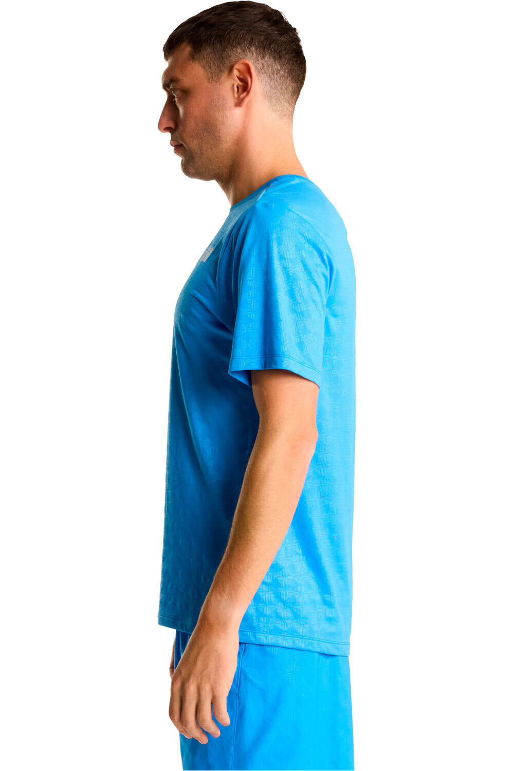 The North Face camiseta montaña manga corta hombre 24/7 PENTADOME AZUL vista detalle