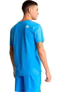 The North Face camiseta montaña manga corta hombre 24/7 PENTADOME AZUL vista trasera