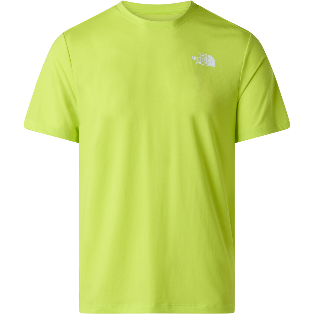 The North Face camiseta montaña manga corta hombre 24/7 VERDE vista detalle