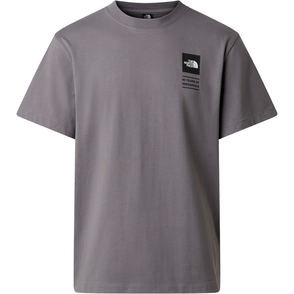 The North Face camiseta montaña manga corta hombre BCD CELEBRATION GRIS vista detalle