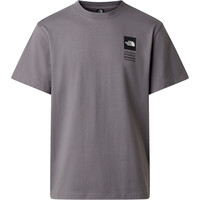 The North Face camiseta montaña manga corta hombre BCD CELEBRATION GRIS vista detalle