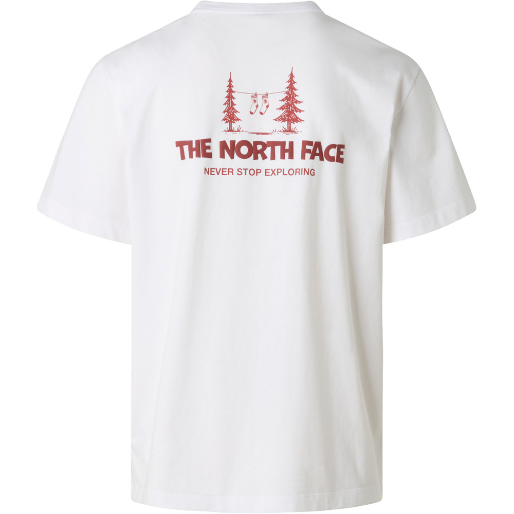 The North Face camiseta montaña manga corta hombre CAMPING RELAXED BLANCO 03