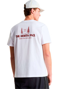 The North Face camiseta montaña manga corta hombre CAMPING RELAXED BLANCO vista trasera