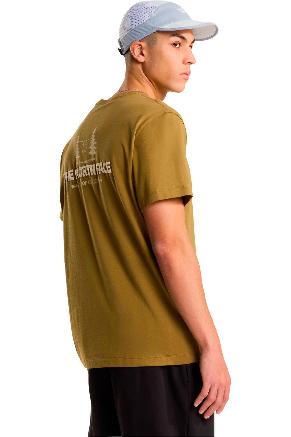 The North Face camiseta montaña manga corta hombre CAMPING RELAXED MARRON vista trasera