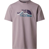 The North Face camiseta montaña manga corta hombre MOUNTAIN LINE GRIS