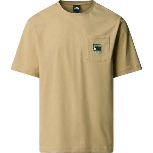 The North Face camiseta montaña manga corta hombre MOUNTAIN LOGO MARRON