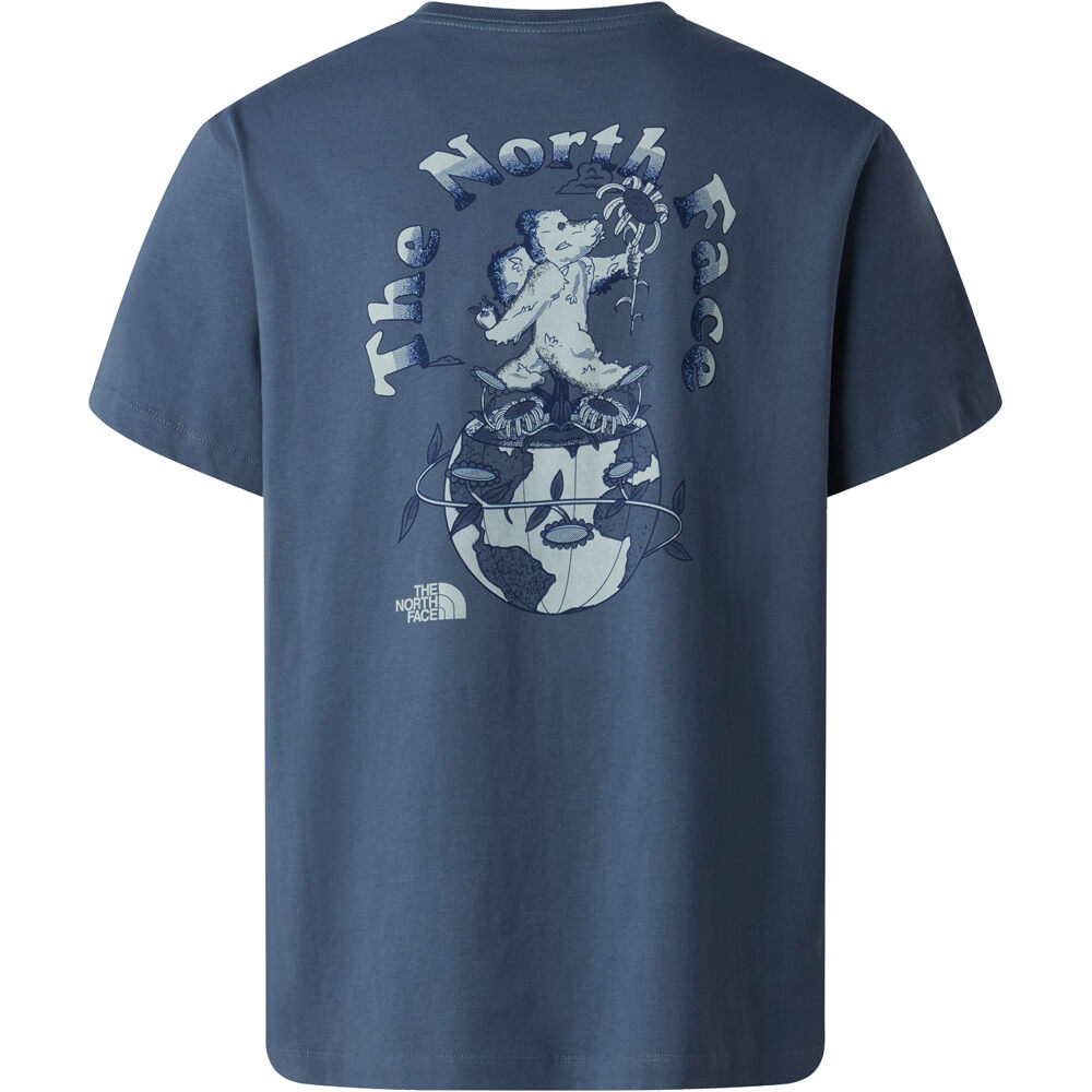 The North Face camiseta montaña manga corta hombre RETRO EARTH GRIS 04
