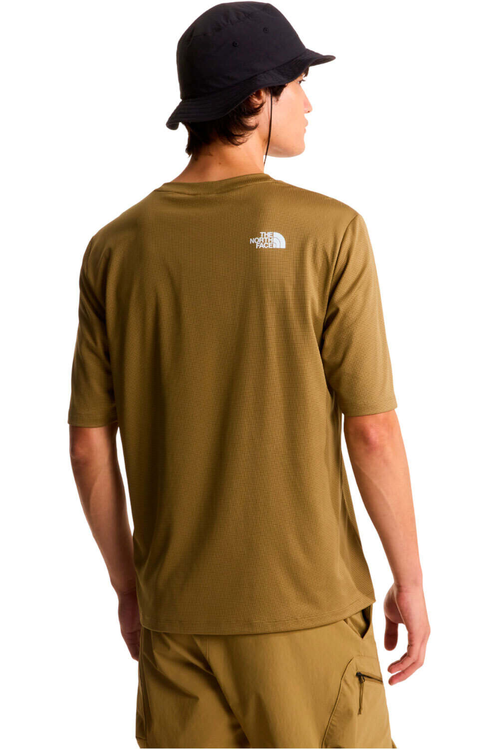 The North Face camiseta montaña manga corta hombre SHADOW MARRON vista trasera