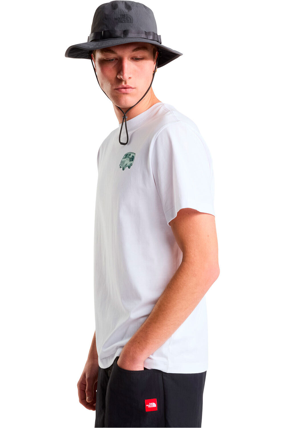 The North Face camiseta montaña manga corta hombre VAN LIFE BLANCO vista detalle