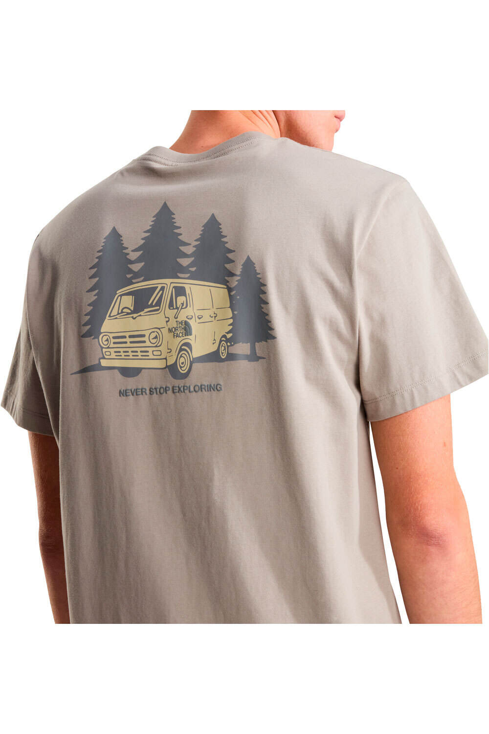 The North Face camiseta montaña manga corta hombre VAN LIFE GRIS 04