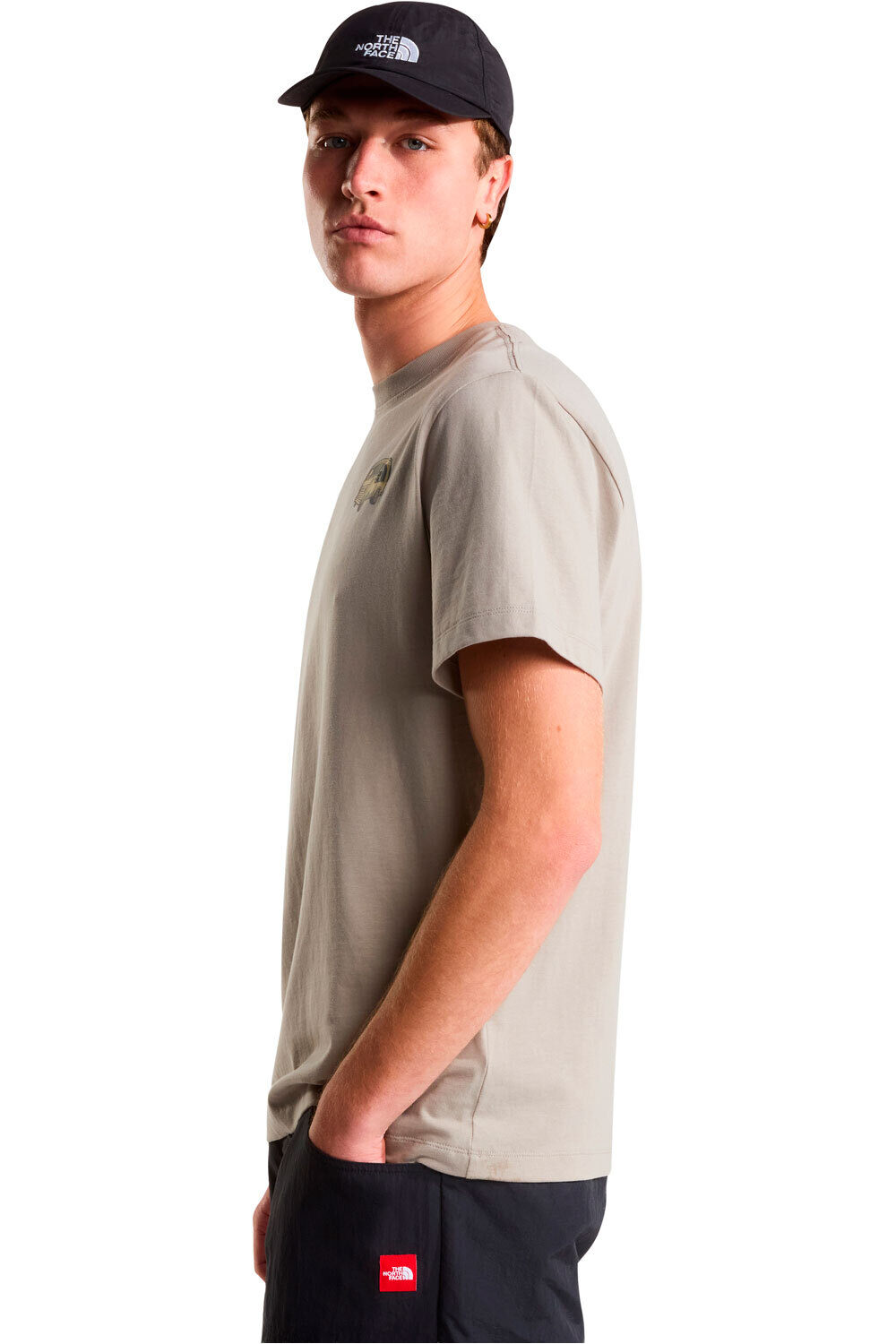 The North Face camiseta montaña manga corta hombre VAN LIFE GRIS vista detalle