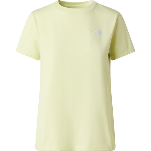 The North Face camiseta montaña manga corta mujer EVOLUTION SIMPLE DOME AMARILLO