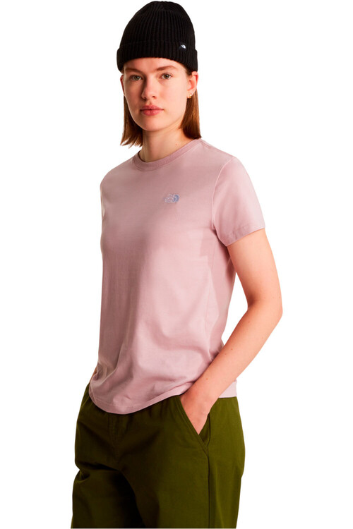 The North Face camiseta montaña manga corta mujer EVOLUTION SIMPLE DOME ROSA