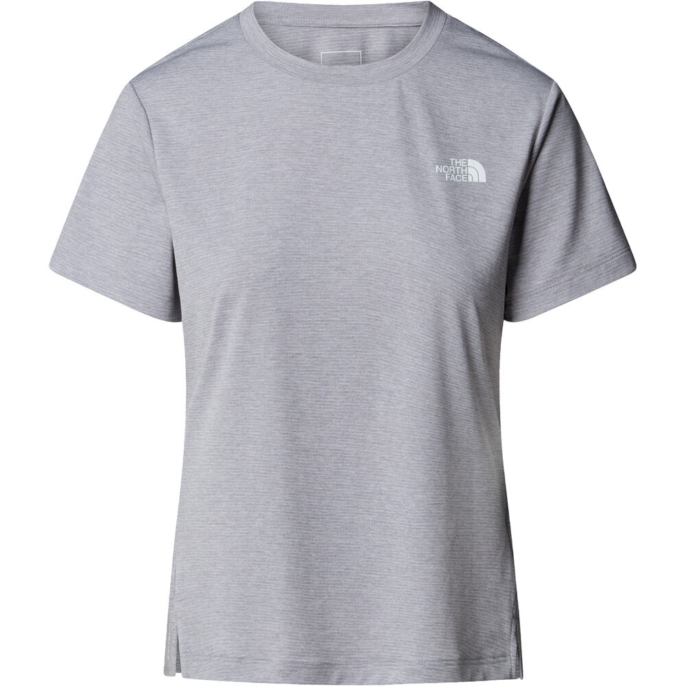 The North Face camiseta montaña manga corta mujer FLEX GRIS vista detalle