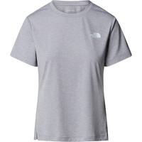 The North Face camiseta montaña manga corta mujer FLEX GRIS vista detalle