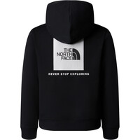 The North Face camiseta montaña manga larga niño BOX NSE REGULAR NEGRO vista trasera