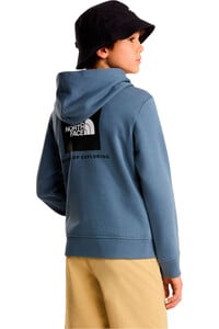 The North Face camiseta montaña manga larga niño TEEN BOX NSE GRIS vista trasera