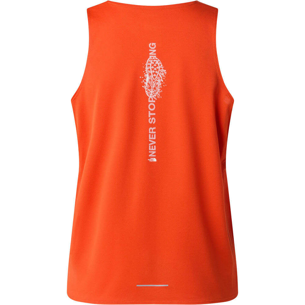 The North Face camiseta tirantes running LIGHTBRIGHT NARANJA 03
