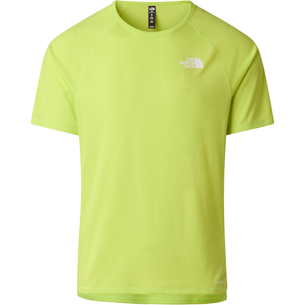 The North Face camisetas trail running manga corta hombre SUNRISER MORADO vista detalle