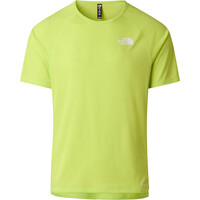 The North Face camisetas trail running manga corta hombre SUNRISER MORADO vista detalle