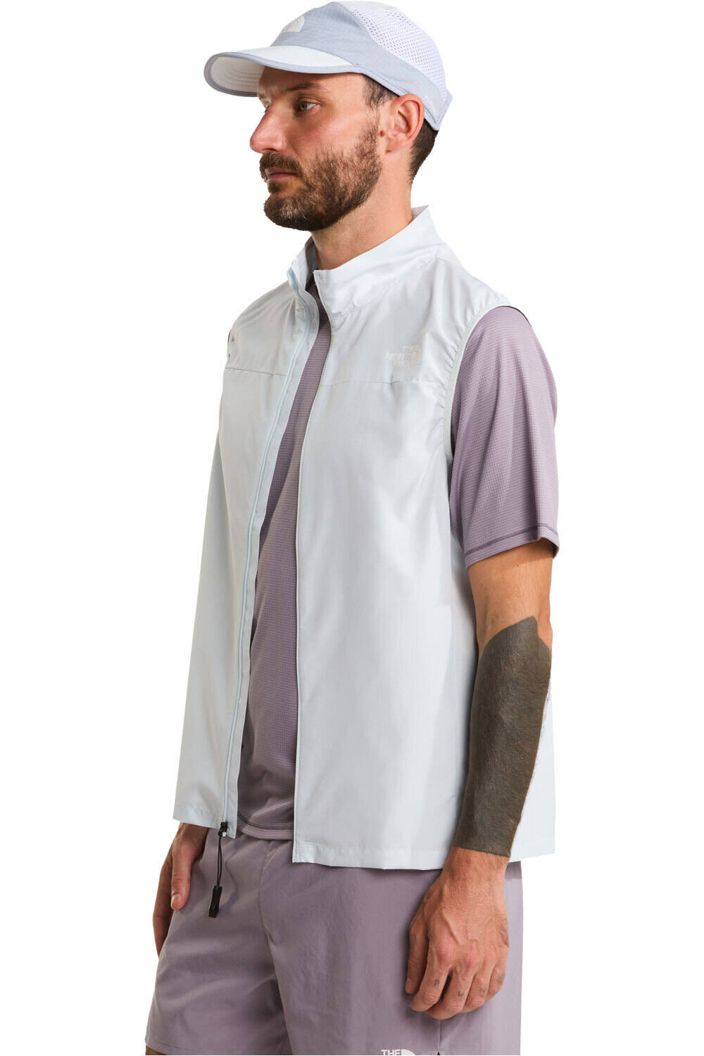 The North Face chaleco outdoor hombre FONTANALES GRIS vista detalle