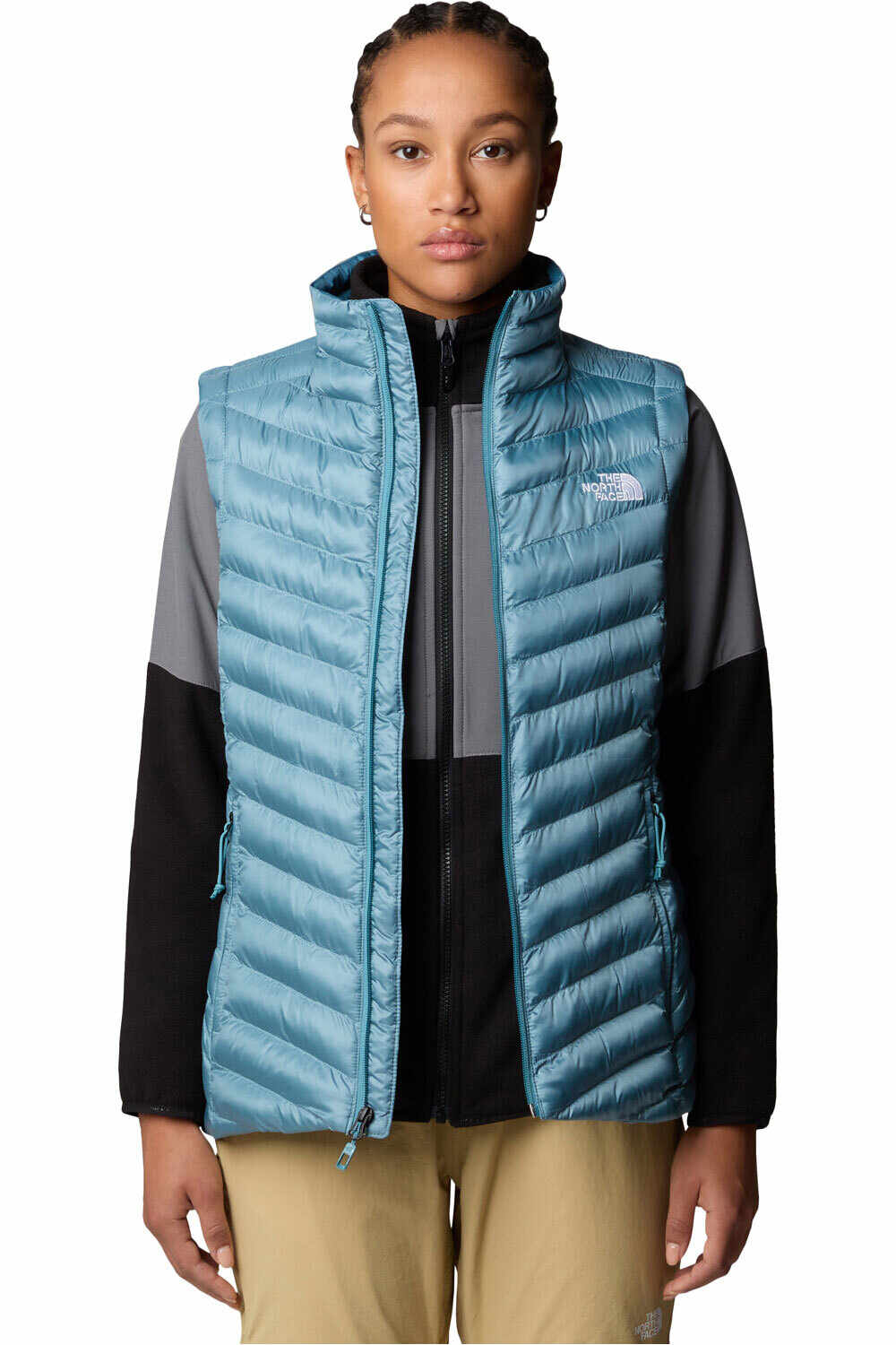 The North Face chaleco outdoor mujer HUILA AZUL vista detalle