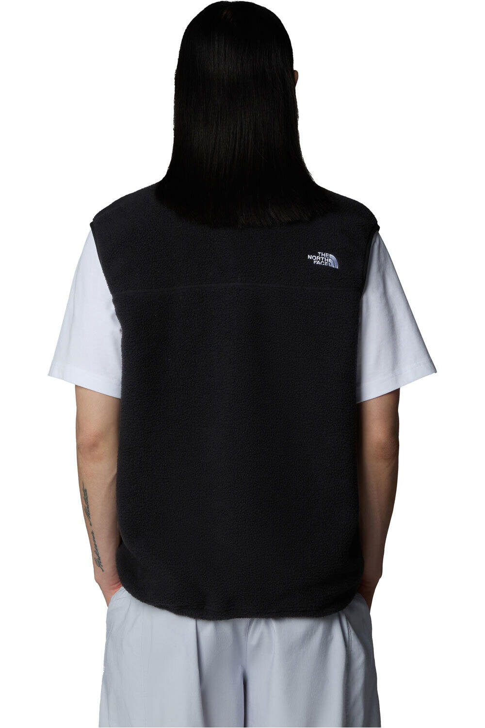 The North Face chaleco polar hombre YUMIORI MARRON vista trasera