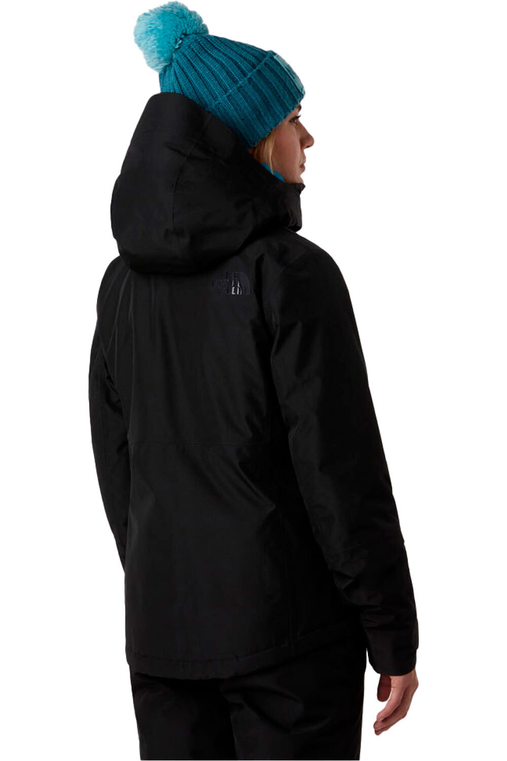 The North Face chaqueta esquí mujer DESCENDIT MARRON vista trasera