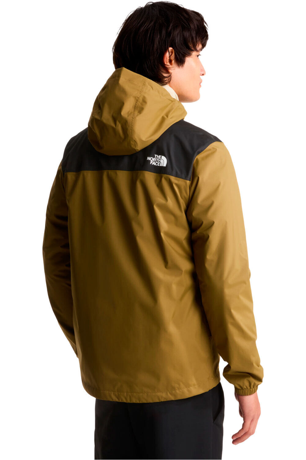 The North Face chaqueta impermeable hombre ANTORA MARRON vista trasera