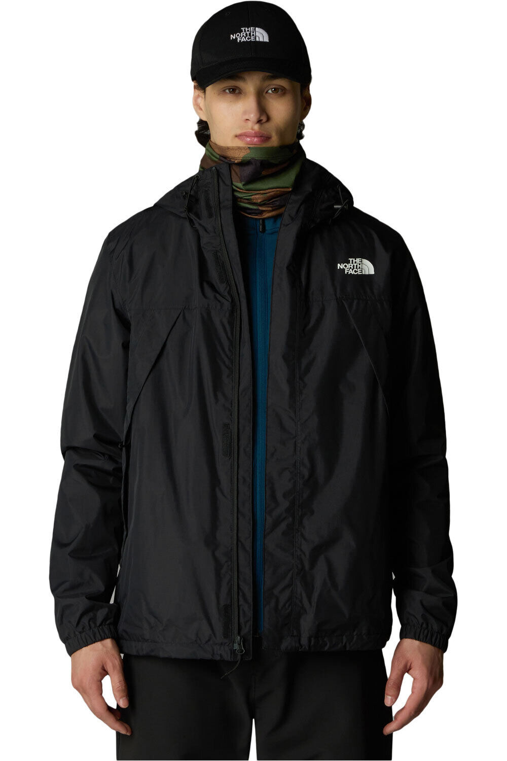 The North Face chaqueta impermeable hombre ANTORA NEGRO vista detalle