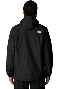 The North Face chaqueta impermeable hombre ANTORA NEGRO vista trasera