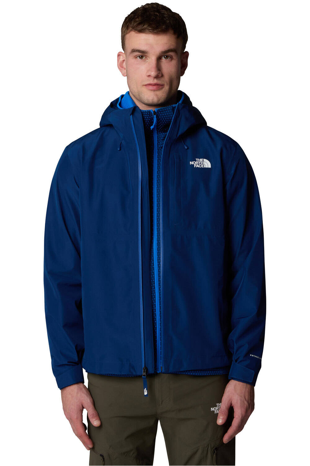 The North Face chaqueta impermeable hombre DRYZZLE FUTURELIGHT 2 AZUL vista detalle
