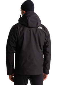 The North Face chaqueta impermeable hombre JAZZI 3L GORE-TEX NEGRO vista trasera