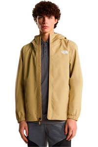 The North Face chaqueta impermeable hombre QUEST MONO MARRON vista detalle