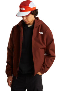 The North Face chaqueta impermeable hombre QUEST MONO ROJO vista detalle