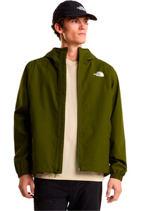 The North Face chaqueta impermeable hombre QUEST MONO VERDE vista detalle