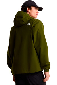 The North Face chaqueta impermeable hombre QUEST MONO VERDE vista trasera