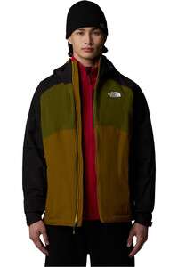 The North Face chaqueta impermeable hombre STRATOS AMARILLO vista detalle