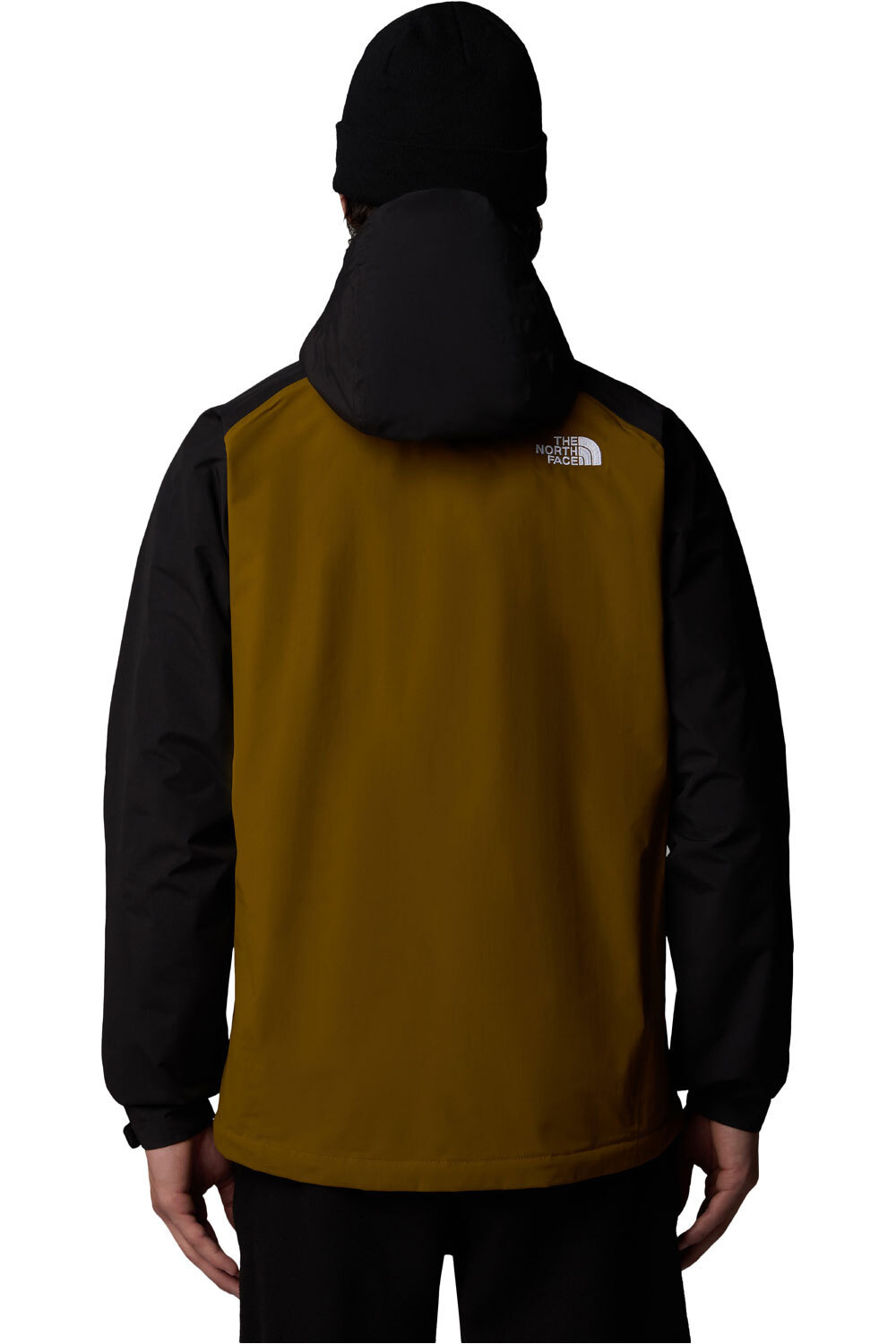 The North Face chaqueta impermeable hombre STRATOS AMARILLO vista trasera