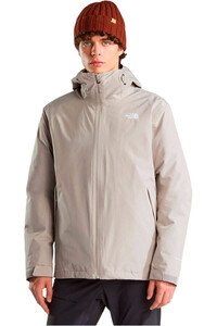 The North Face chaqueta impermeable insulada hombre CARTO MONO TRICLIMATE GRIS vista detalle