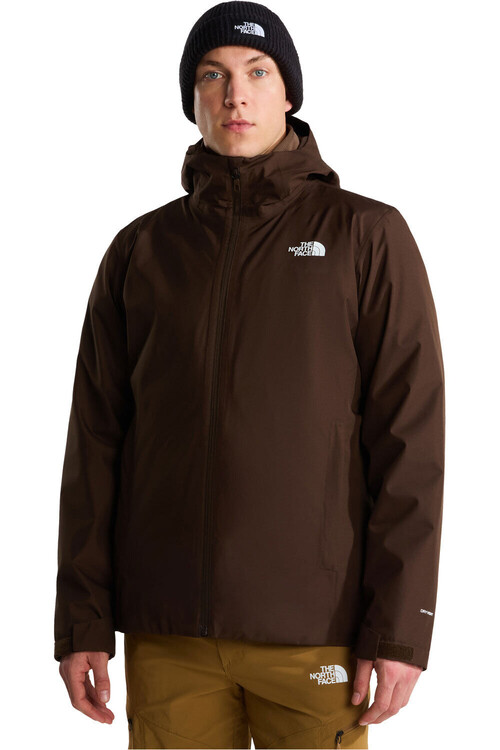 The North Face chaqueta impermeable insulada hombre M QUEST MONO TRICLIMATE MARRON