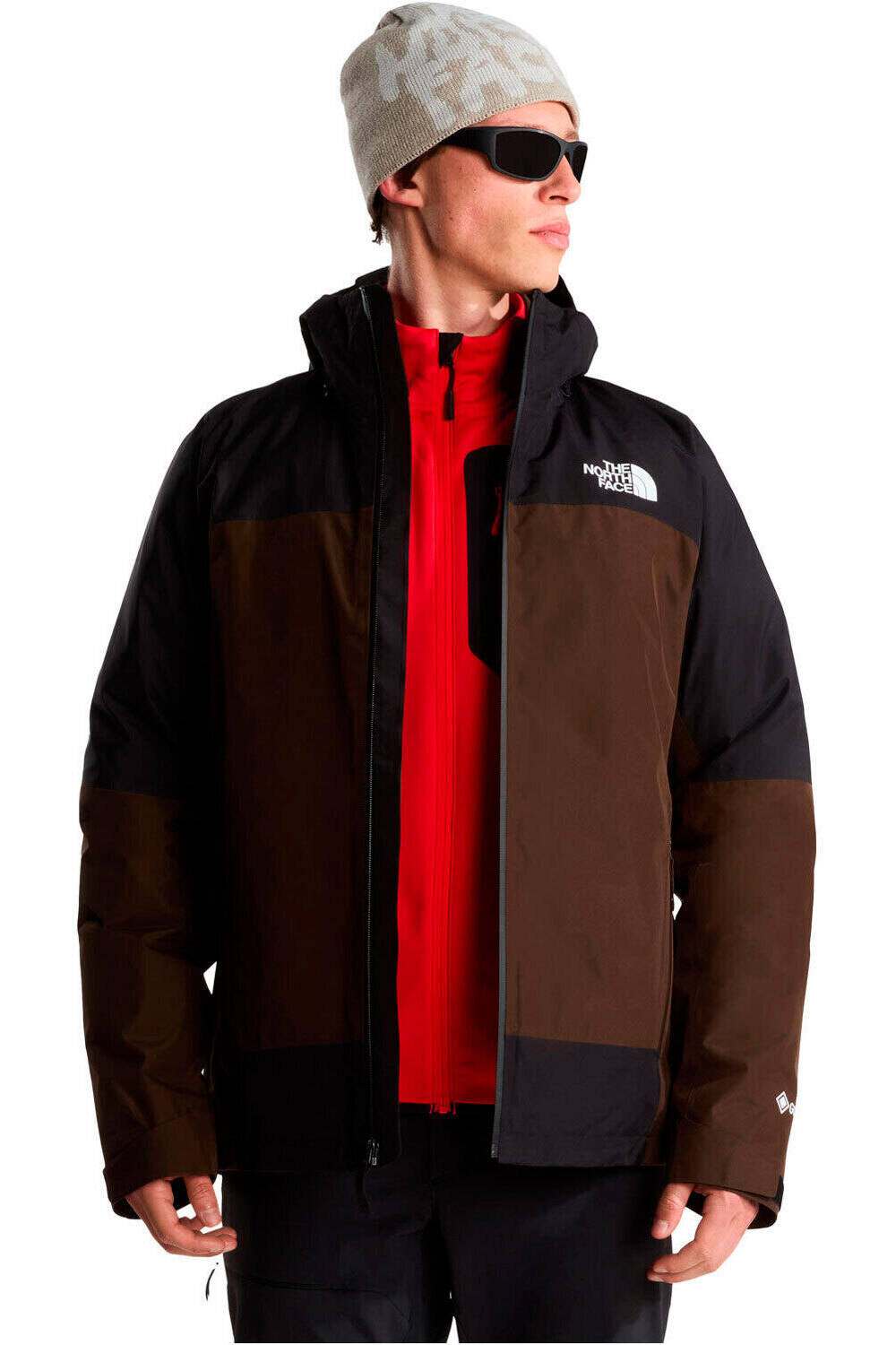 The North Face chaqueta impermeable insulada hombre MOUNTAIN LIGHT TRICLIMATE GORE-TEX MARRON 03