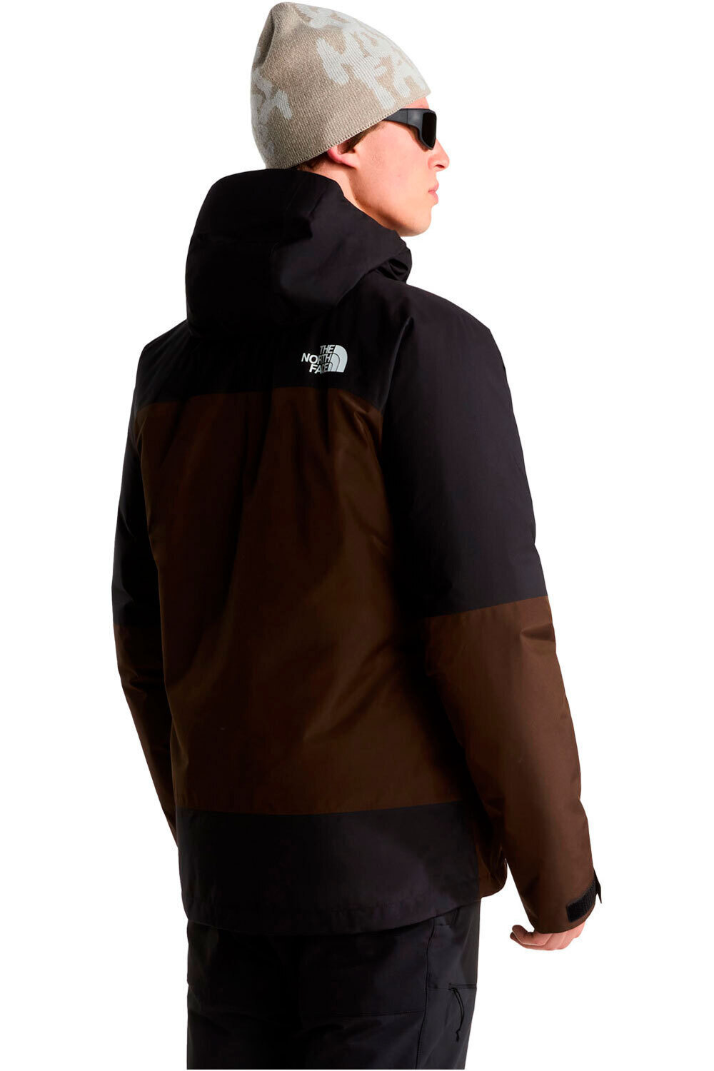 The North Face chaqueta impermeable insulada hombre MOUNTAIN LIGHT TRICLIMATE GORE-TEX MARRON vista trasera