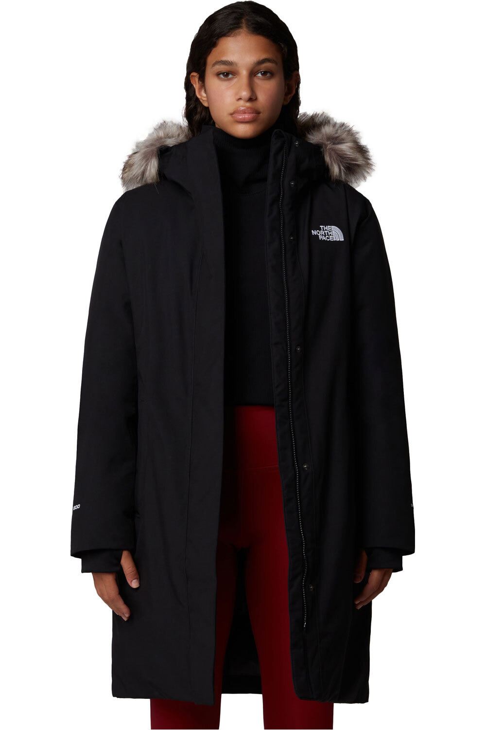 The North Face chaqueta impermeable insulada mujer ARCTIC NEGRO vista detalle