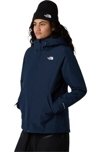 The North Face chaqueta impermeable insulada mujer CARTO MONO TRICLIMATE AZUL vista detalle