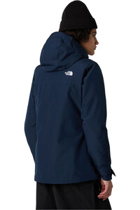 The North Face chaqueta impermeable insulada mujer CARTO MONO TRICLIMATE AZUL vista trasera