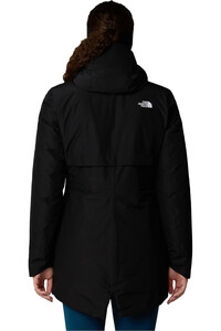 The North Face chaqueta impermeable insulada mujer HIKESTELLER NEGRO vista trasera