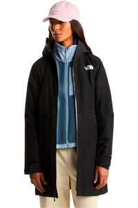 The North Face chaqueta impermeable mujer DRYVENT HIKESTELLER NEGRO vista detalle