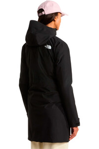 The North Face chaqueta impermeable mujer DRYVENT HIKESTELLER NEGRO vista trasera